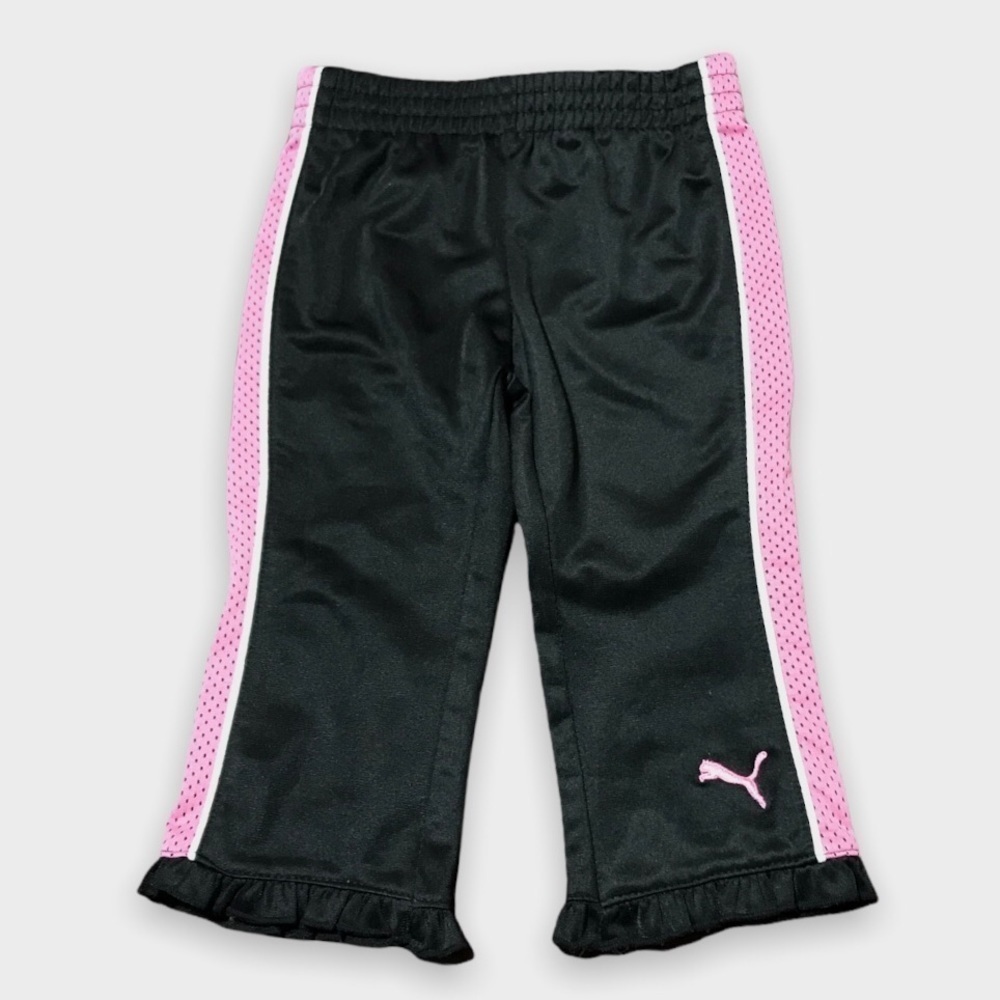 Puma Black GirlsTrack  Pants